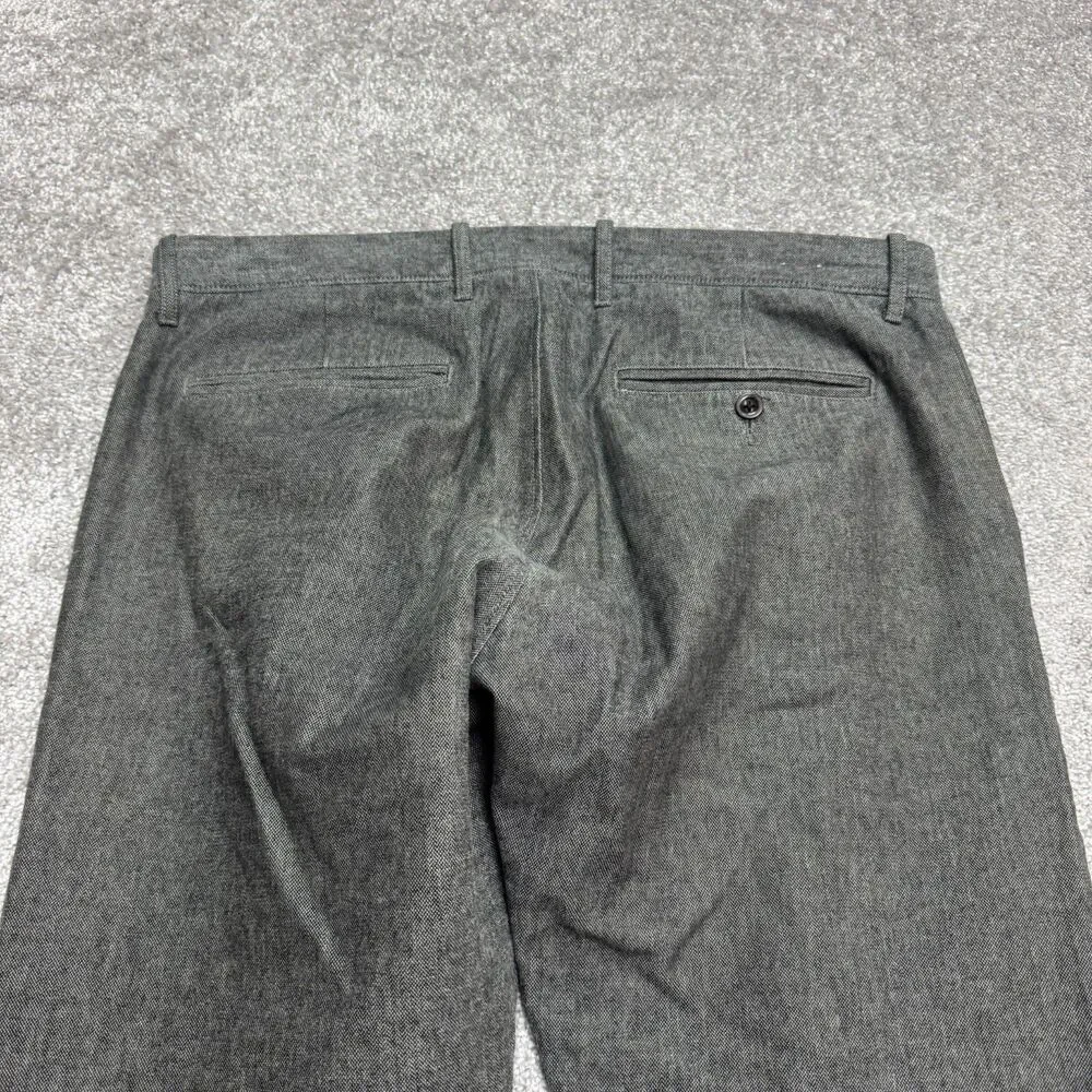 J.Crew 484 Slim Fit Stretch Chino Pants Men 34x34 Gray Cotton Straight Preppy